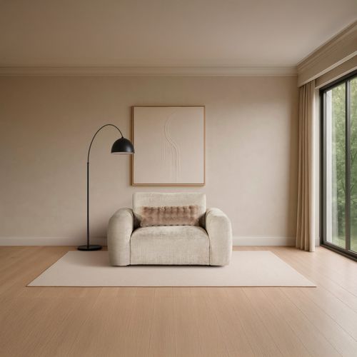 Fauteuil BELLO tissu beige