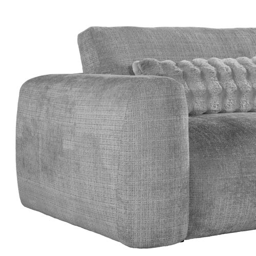 Fauteuil BELLO tissu gris
