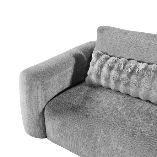 Fauteuil BELLO tissu gris