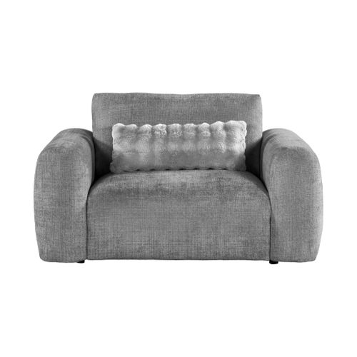 Fauteuil BELLO tissu gris