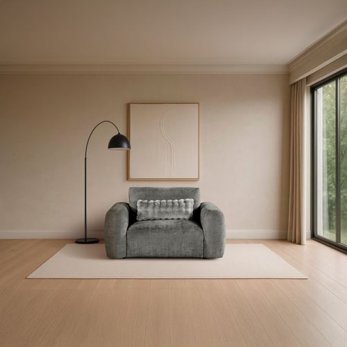 Fauteuil BELLO tissu anthracite