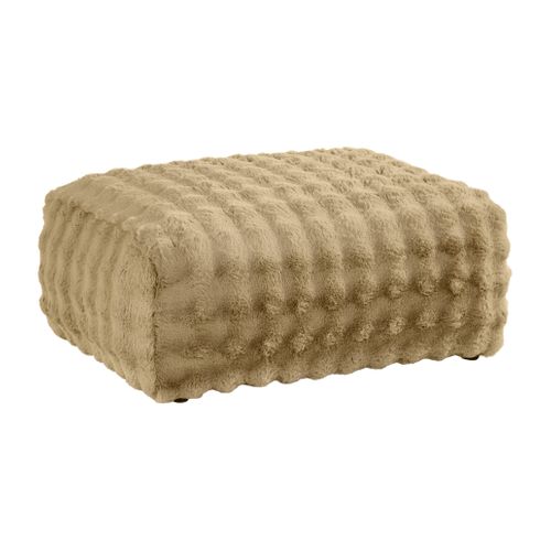 POUF BELLO tissu marron