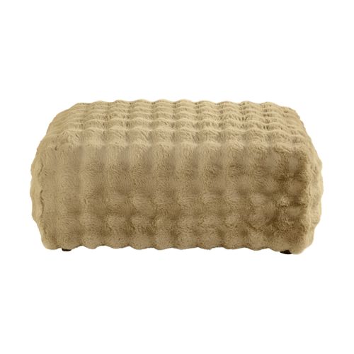 POUF BELLO tissu marron