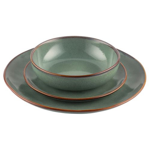 Service de vaisselle 12 pièces SIENA Vert