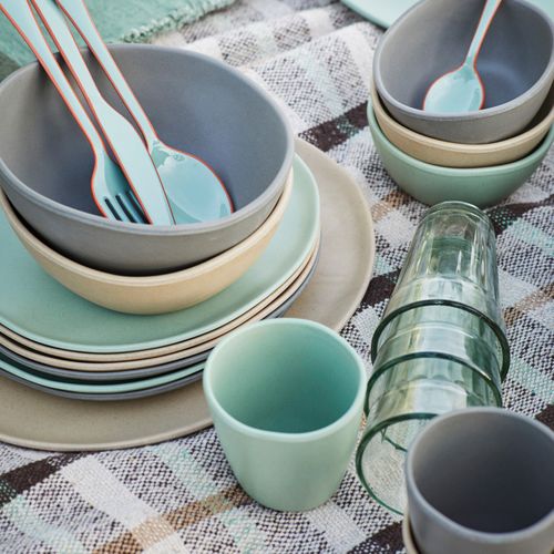 Assiette En Melamine Dia 27 Cm Vert