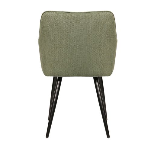Chaise Repas Rio Vert Pieds Métal Noir