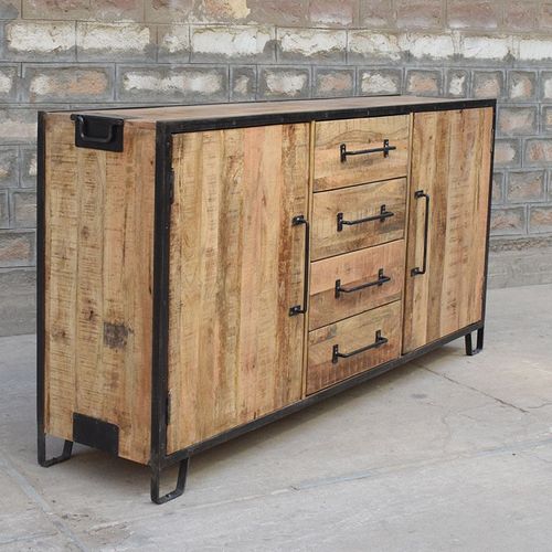 Buffet 2 Portes 4 Tiroirs Manguier