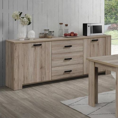 Bahut 3 Tiroirs 2 Portes Olivier