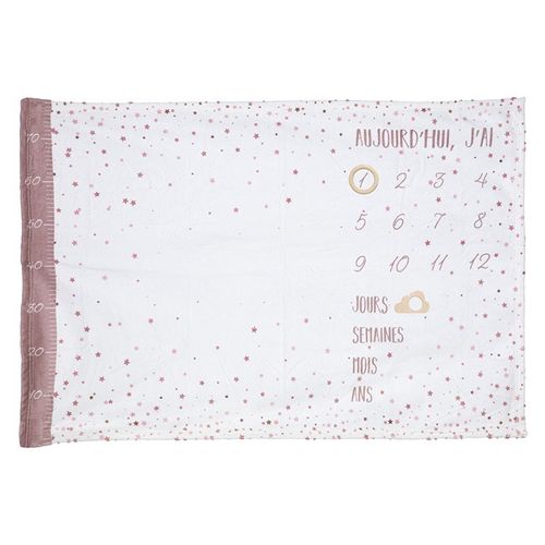 Couverture Photo Bébé Étoiles Roses - Rose