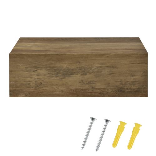 Lot De 2 Tables De Chevet Nuit Étagères Murales Pour Chambre à Coucher Avec 2 Tiroirs