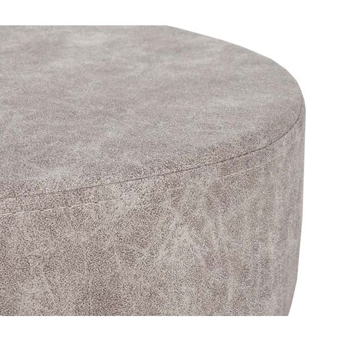 Lot De 2 Tabourets Pivotants Réglable En Hauteur Ø 35cm Imitation Daim Gris Vintage 04_0005219