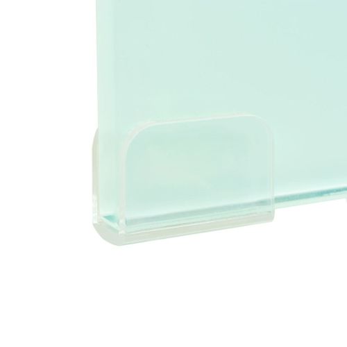 Meuble Télé Buffet TV Télévision Design Pratique Support Pour Moniteur 40 Cm Verre Blanc 2502227