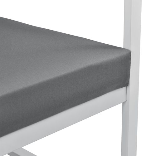 2 X Chaises Extérieures Robustes Avec Coussins Confortables Blanc 70 X 60 X 60 Cm 03_