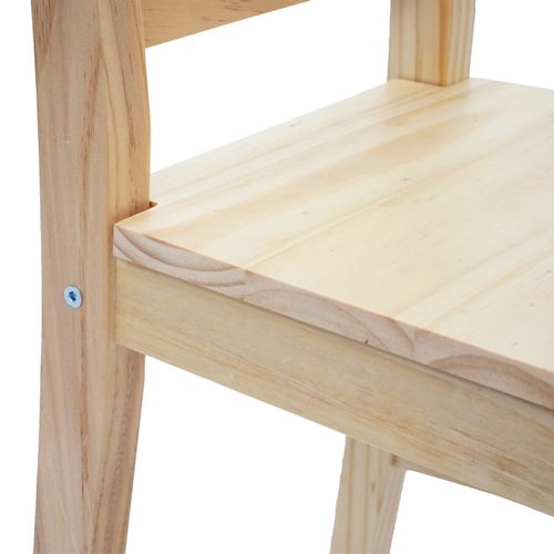 4x Chaises De Salle à Manger Cuisine Style Rustique En Bois Massif 04_0000594