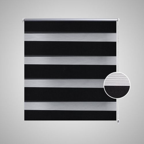 Store Enrouleur Noir Tamisant 140 X 175cm Fenêtre Rideau Pare-vue Volet Roulant 4102118