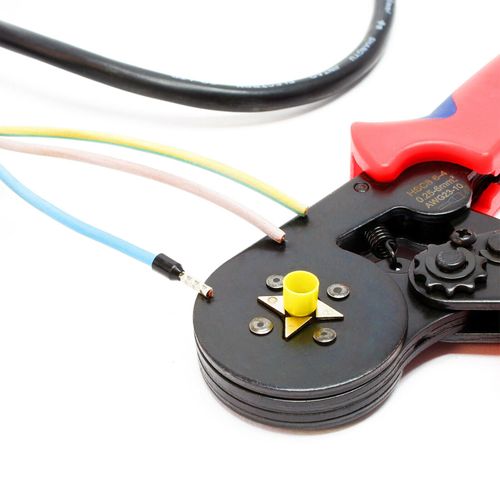 Pince Sertir Embouts 0,25-6mm² Câble Auto-ajustable Empreinte Carrée Cosse 16_0002726