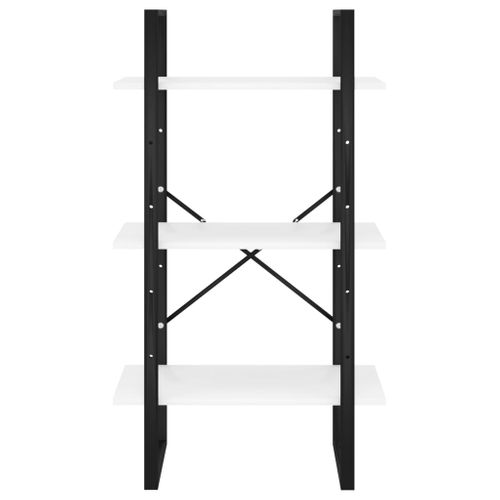 Étagère De Rangement 60 X 30 X 105 Cm Aggloméré Blanc 02_0000625