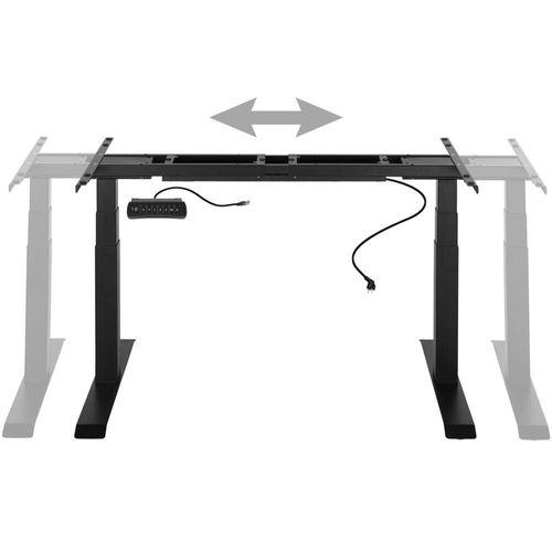 Bureau Assis Debout Meuble Acier (piètement) 3 Fonctions 2 Moteurs Noir 08_0000391