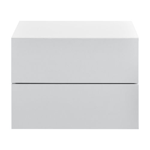 Table De Chevet Suspendue Armoire Murale Avec 2 Tiroirs Blanc 03_0000820