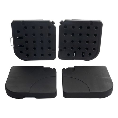 Parasol Déporté Protection Solaire D. 3m Inclinable Polyester/acier 11kg Bleu Avec Support 04_00009