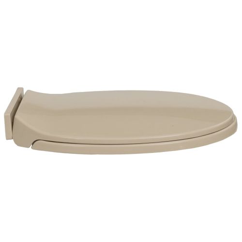 Siège De Toilette Abattant Wc Avec Couvercle Fermeture En Douceur Beige Ovale 02_0002
