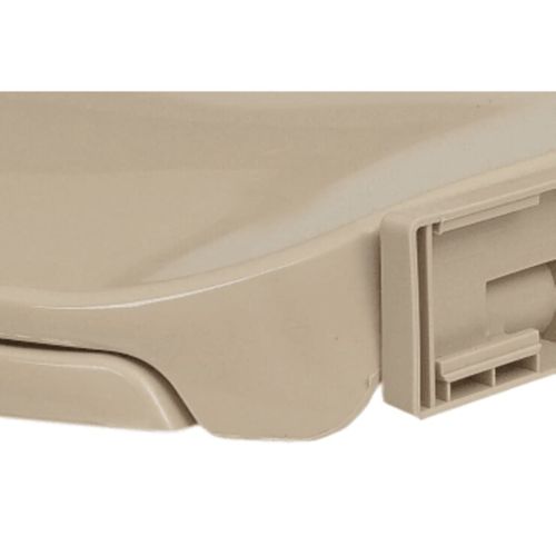 Siège De Toilette Abattant Wc Avec Couvercle Fermeture En Douceur Beige Ovale 02_0002