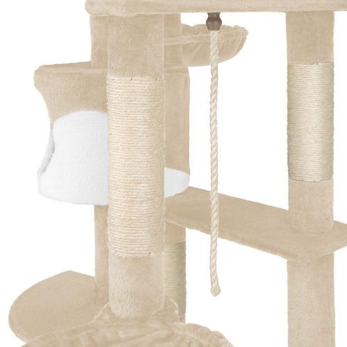 Arbre à Chat 201 Cm Beige/blanc 3708077