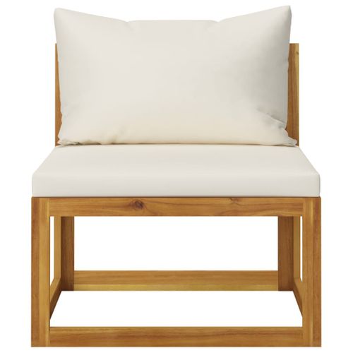 Salon De Jardin Meuble D'extérieur Ensemble De Mobilier 9 Pièces Avec Coussin Crème B