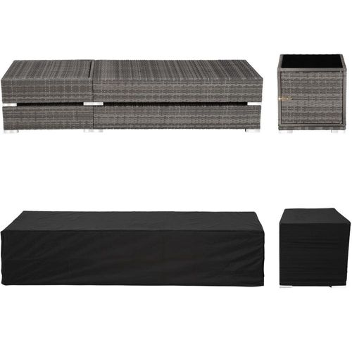 Bain De Soleil Chaise Longue Duo 5 Positions Avec 2 Sets De Housses + Housse De Prote