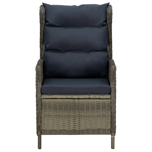 Ensemble De Salle à Manger De Jardin Meuble Extérieur 7 Pièces Marron 02_0013981