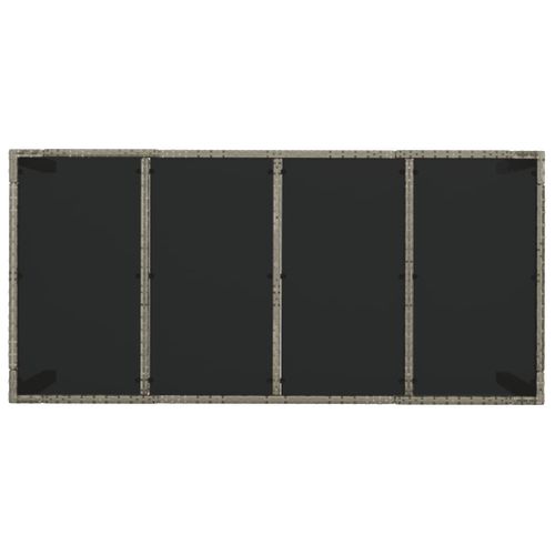 Ensemble De Salle à Manger De Jardin Meuble Extérieur 9 Pièces Avec Coussins Gris 02_