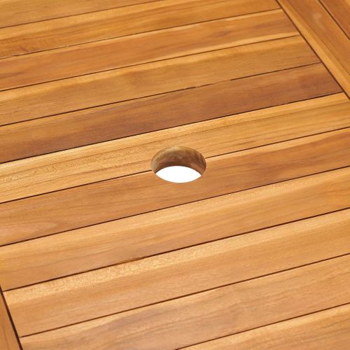 Ensemble De Salle à Manger De Jardin Meuble Extérieur 9 Pièces Bois De Teck Massif 02