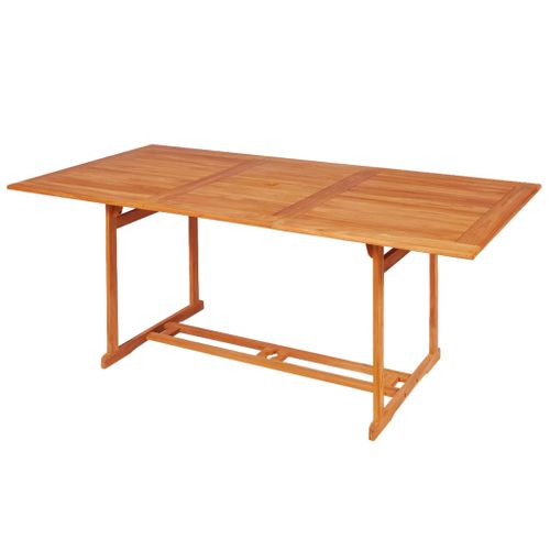 Ensemble De Salle à Manger De Jardin Meuble Extérieur 9 Pièces Bois De Teck Massif 02