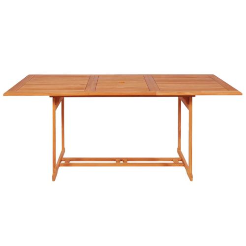 Ensemble De Salle à Manger De Jardin Meuble Extérieur 9 Pièces Bois De Teck Massif 02