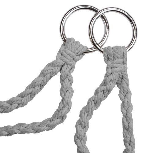 Fauteuil Suspendu Elisa Hamac Meuble Jardin Diamètre 80 Cm Gris 2208165