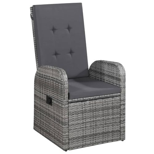Ensemble De Salle à Manger De Jardin Meuble Extérieur Avec Coussins 5 Pièces Gris 02_