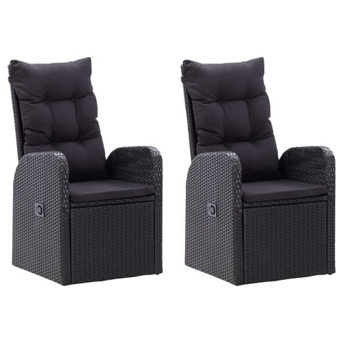 Ensemble De Salle à Manger De Jardin Meuble Extérieur Avec Coussins 5 Pièces Noir 02_