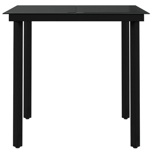 Ensemble De Salle à Manger De Jardin Meuble Extérieur Avec Coussins 5 Pièces Noir 02_