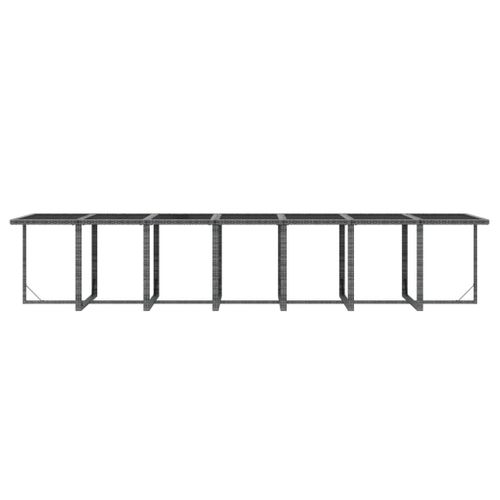 Ensemble à Dîner Salon De Jardin Meuble D'extérieur Coussins 19 Pièces Résine Tressée