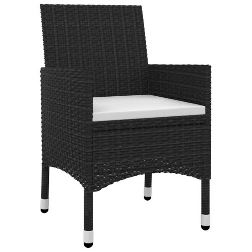 Ensemble à Dîner Salon De Jardin Meuble D'extérieur Coussins 7 Pièces Résine Tressée