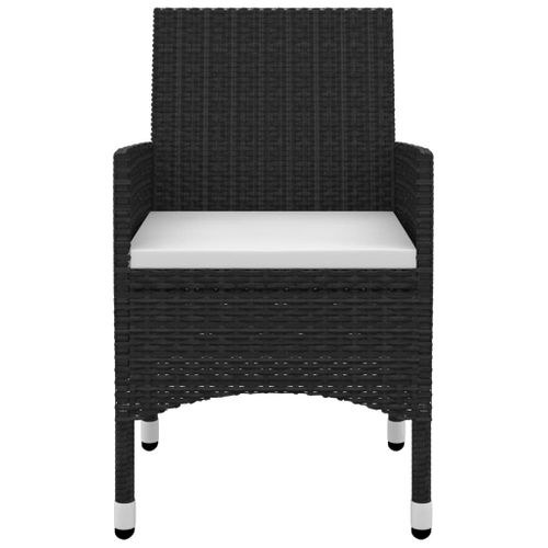 Ensemble à Dîner Salon De Jardin Meuble D'extérieur Coussins 7 Pièces Résine Tressée