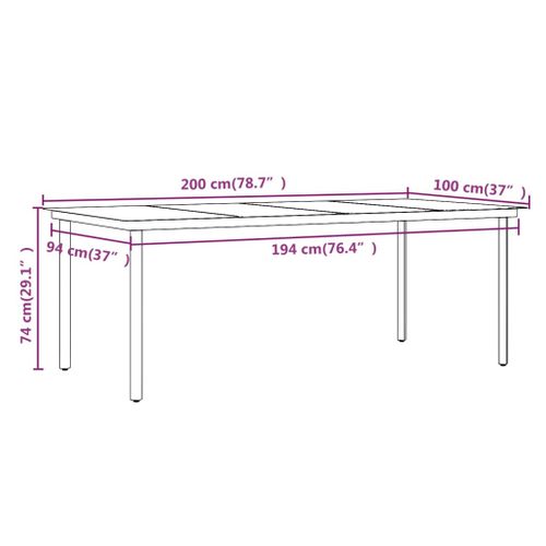 Ensemble à Dîner Salon De Jardin Meuble D'extérieur Coussins 7 Pièces Résine Tressée