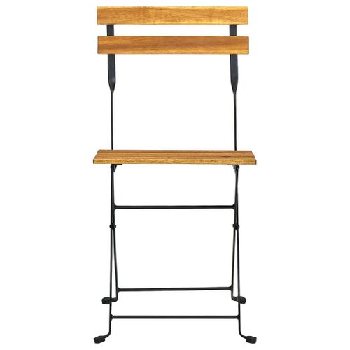 Mobilier De Bistro Pliable 3 Pièces Bois D'acacia Solide 02_0014551