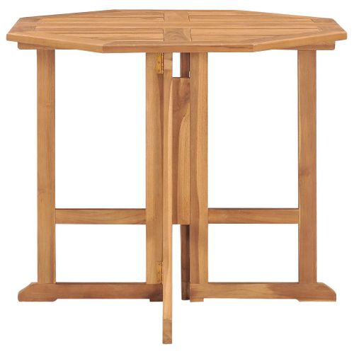 Mobilier à Dîner D'extérieur Pliable 5 Pièces Bois Solide De Teck 02_0014712