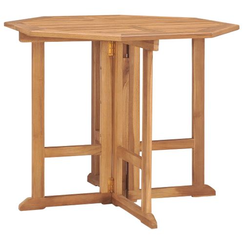 Mobilier à Dîner D'extérieur Pliable 5 Pièces Bois Solide De Teck 02_0014712