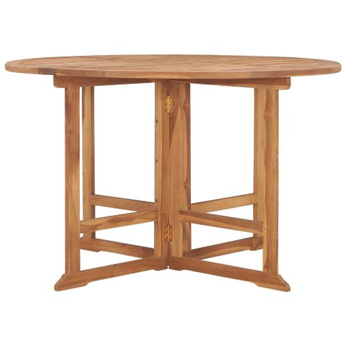 Mobilier à Dîner D'extérieur Pliable 5 Pièces Bois Solide De Teck 02_0014715