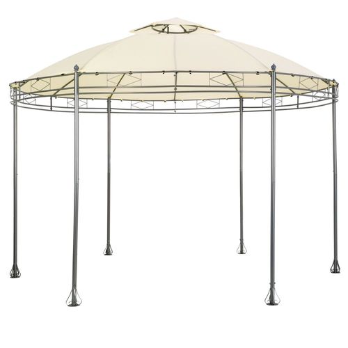 Tonnelle Abri De Jardin Diamètre 3,5 M Crème 2208175