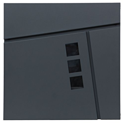 Boîte Aux Lettres Murale Compartiment à Journaux Revêtement Par Poudre 04_0001334