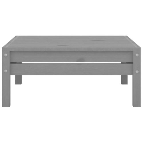 Repose-pied De Jardin Gris Bois De Pin Solide 02_0014948