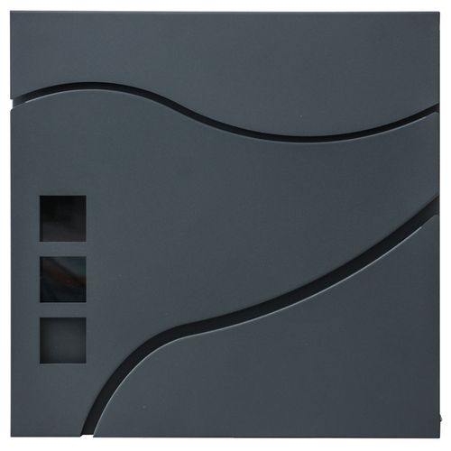 Boîte Aux Lettres Murale Compartiment à Journaux Revêtement Par Poudre Anthracite 04_0001336